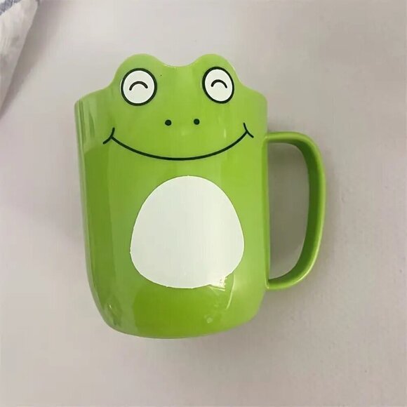 Creative Cartoon Frog Toothbrush Mouthwash Cup - Picture 6 of 7